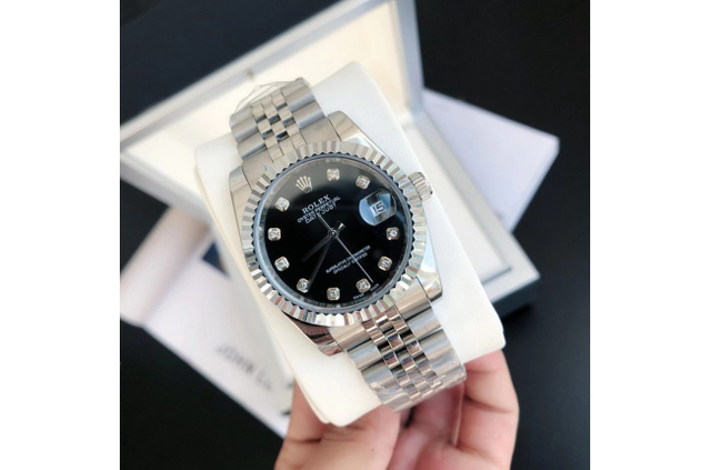 ロレックス デイトジャスト 36/28mm SS/SS ジャブ ブラック/文字盤 $798.00