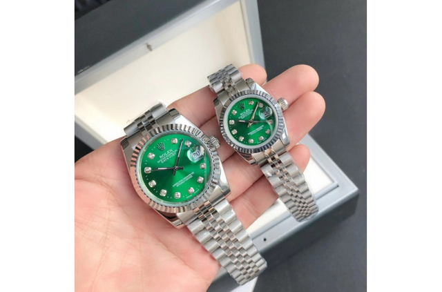 ロレックス デイトジャスト 36/28mm SS/SS ジャブ グリーン/ダイヤ $798.00