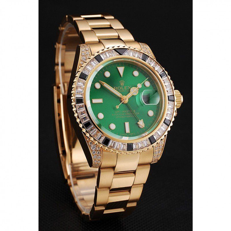 スーパークローン ロレックス GMT マスター II 41mm グリーン ダイヤル 1453748 $999.00
