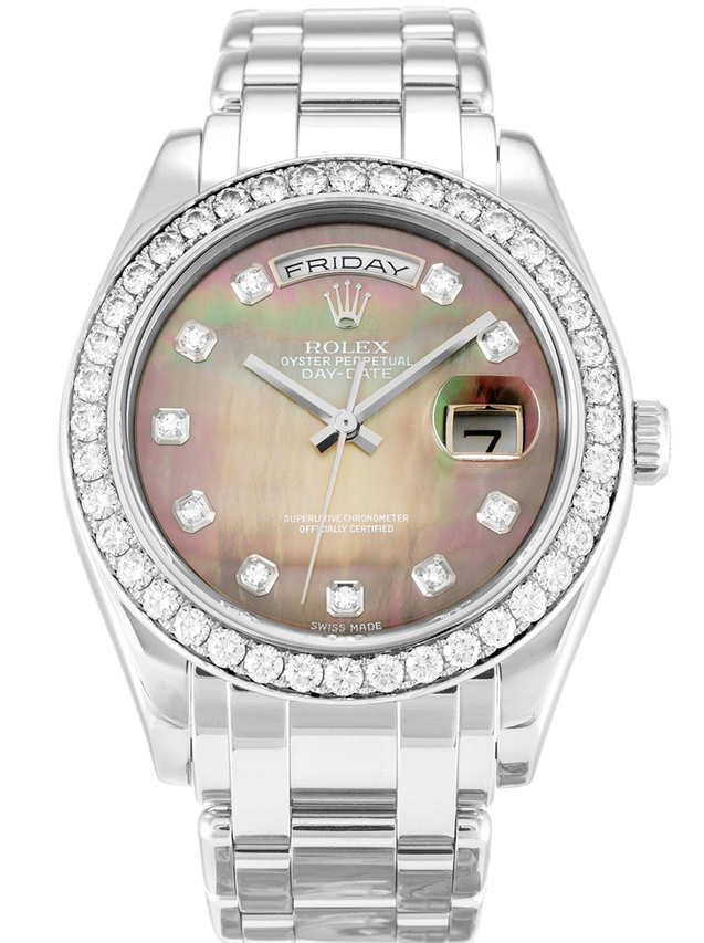 ロレックス デイデイト 36mm マザーオブパール – ブラックダイヤル 18946 $399.00
