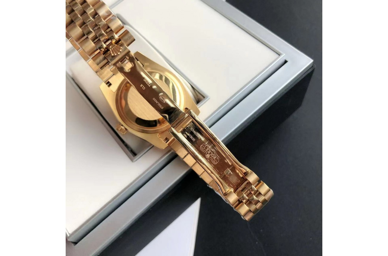ロレックス デイトジャスト 36/28mm RG/RG ジャブ ホワイト/ダイヤル $798.00