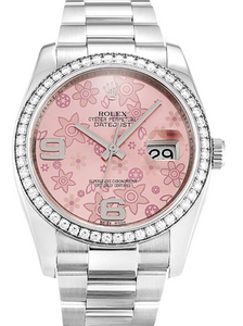 ロレックス デイトジャスト 36mm ピンク フローラル ダイヤル 116244 $399.00