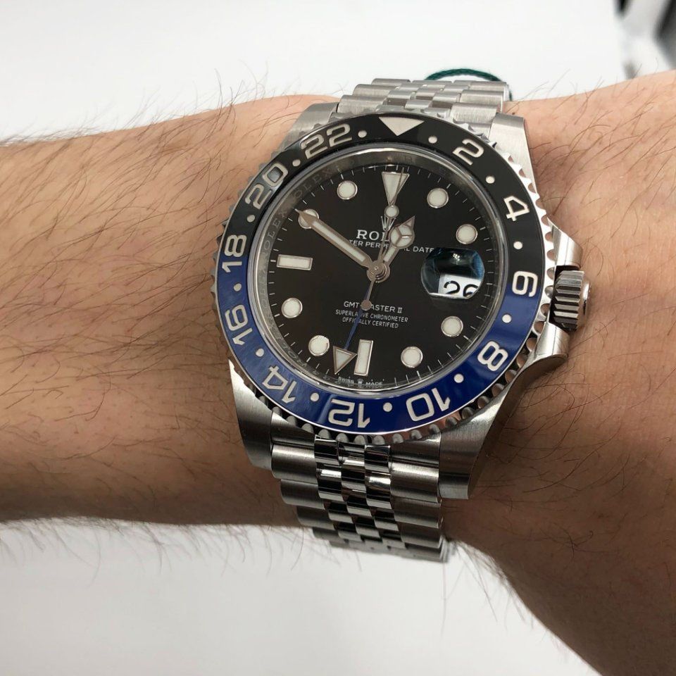 スーパークローン ロレックス GMT マスター II ブラック ダイヤル 126710BLNR “バットガール” $999.00