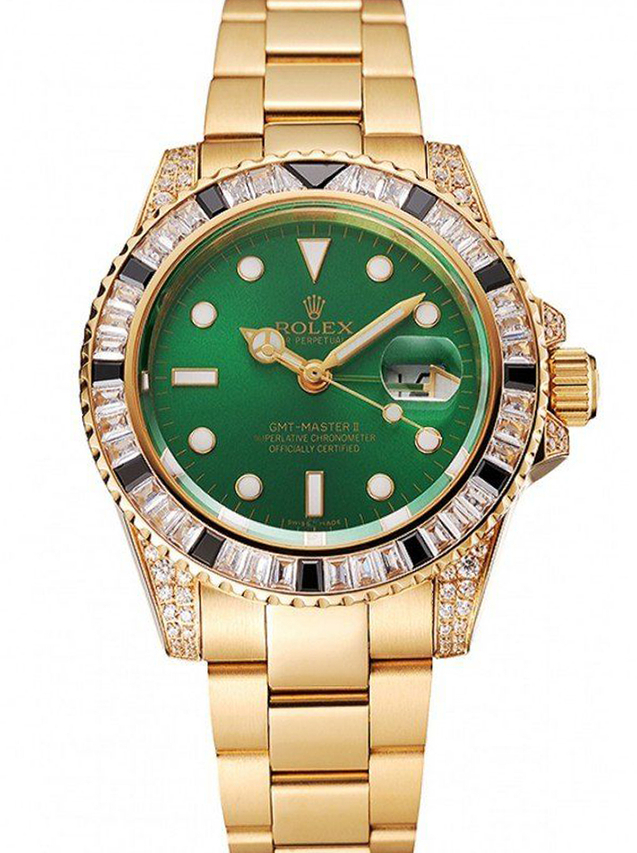 スーパークローン ロレックス GMT マスター II 41mm グリーン ダイヤル 1453748 $999.00