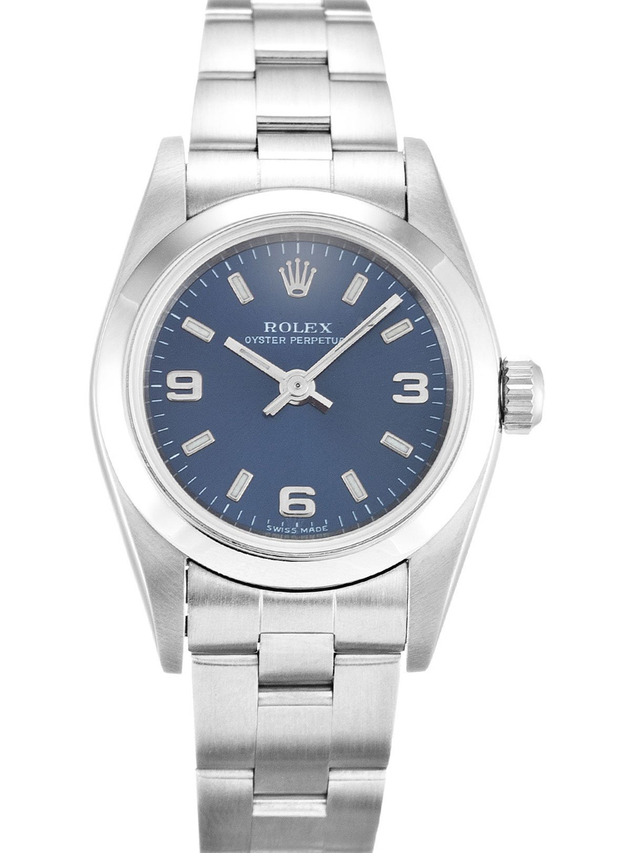ロレックス オイスター パーペチュアル レディ 24mm ブルー ダイヤル 76080 $399.00