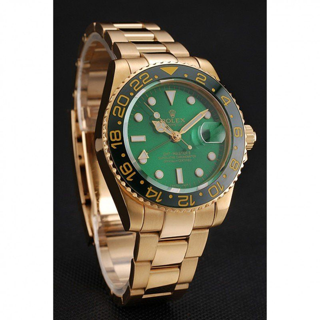 スーパークローン ロレックス GMT マスター II 40mm グリーン ダイヤル 116718LN $999.00