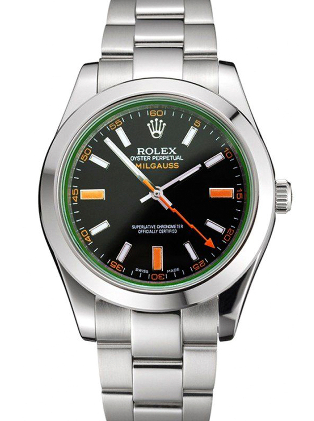 スーパークローン ロレックス ミルガウス 41mm ブラック ダイヤル REP016836 $999.00