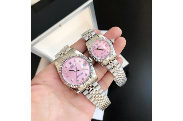 ロレックス デイトジャスト 36/28mm SS/SS ジャブ ピンク/文字盤 $798.00