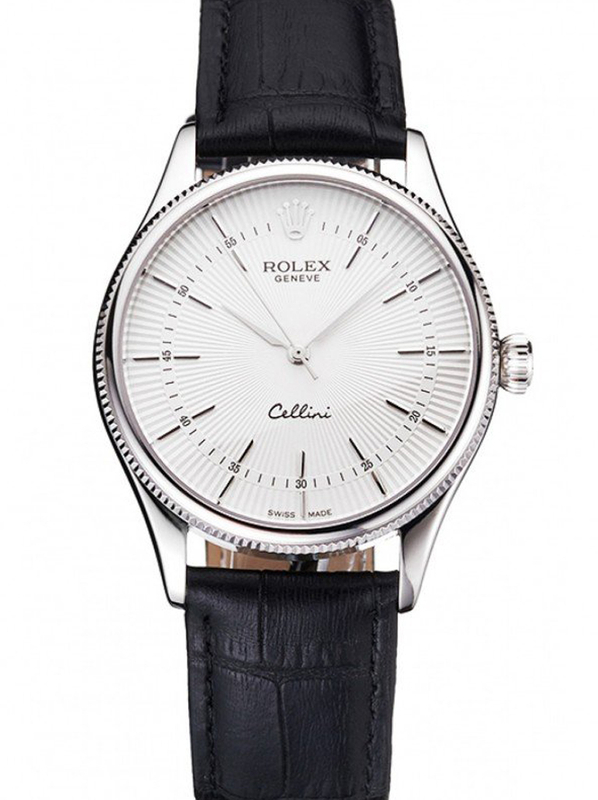 スーパークローン ロレックス チェリーニ 38mm ホワイト ダイヤル REP016805 $999.00