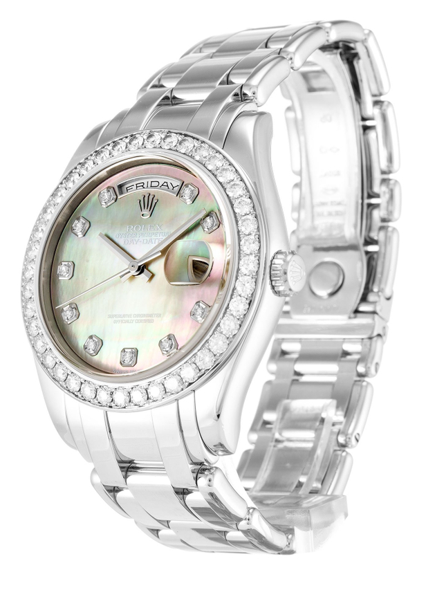 ロレックス デイデイト 36mm マザーオブパール – ブラックダイヤル 18946 $399.00