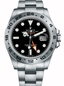 ロレックス エクスプローラー II 42mm ブラック ダイヤル 216570 BKSO $399.00