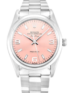 ロレックス エアキング 34mm ピンク ダイヤル 14000-2 $399.00