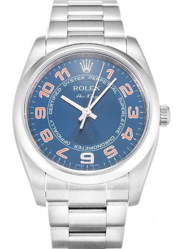 ロレックス エアキング 34mm ブルー ダイヤル 114200 $399.00
