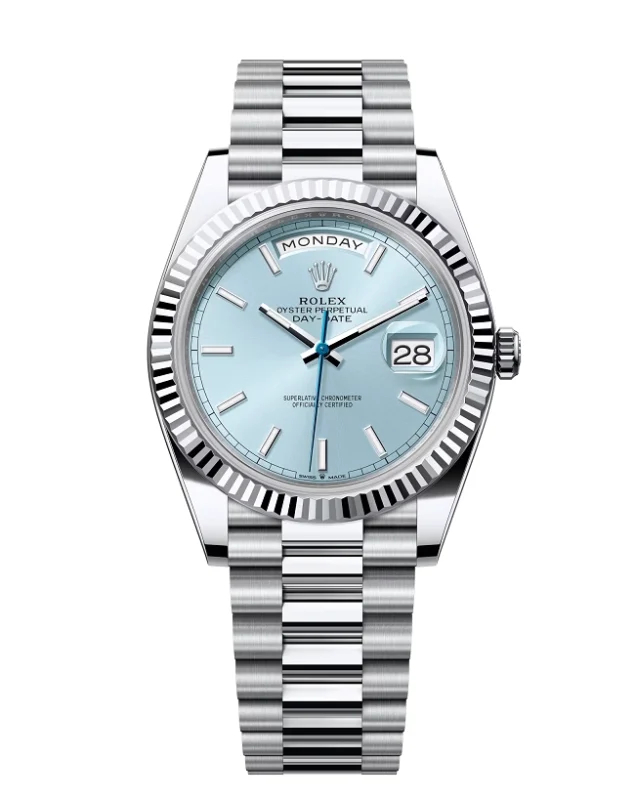 スーパークローン ロレックス デイデイト 40 mm アイスブルー ダイヤル 228236 $1,099.00