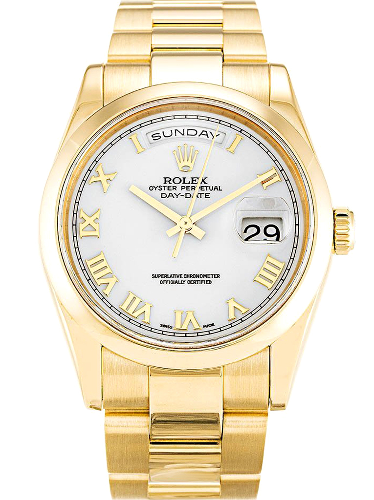 ロレックス デイデイト 36mm ホワイト ダイヤル 118208 $399.00