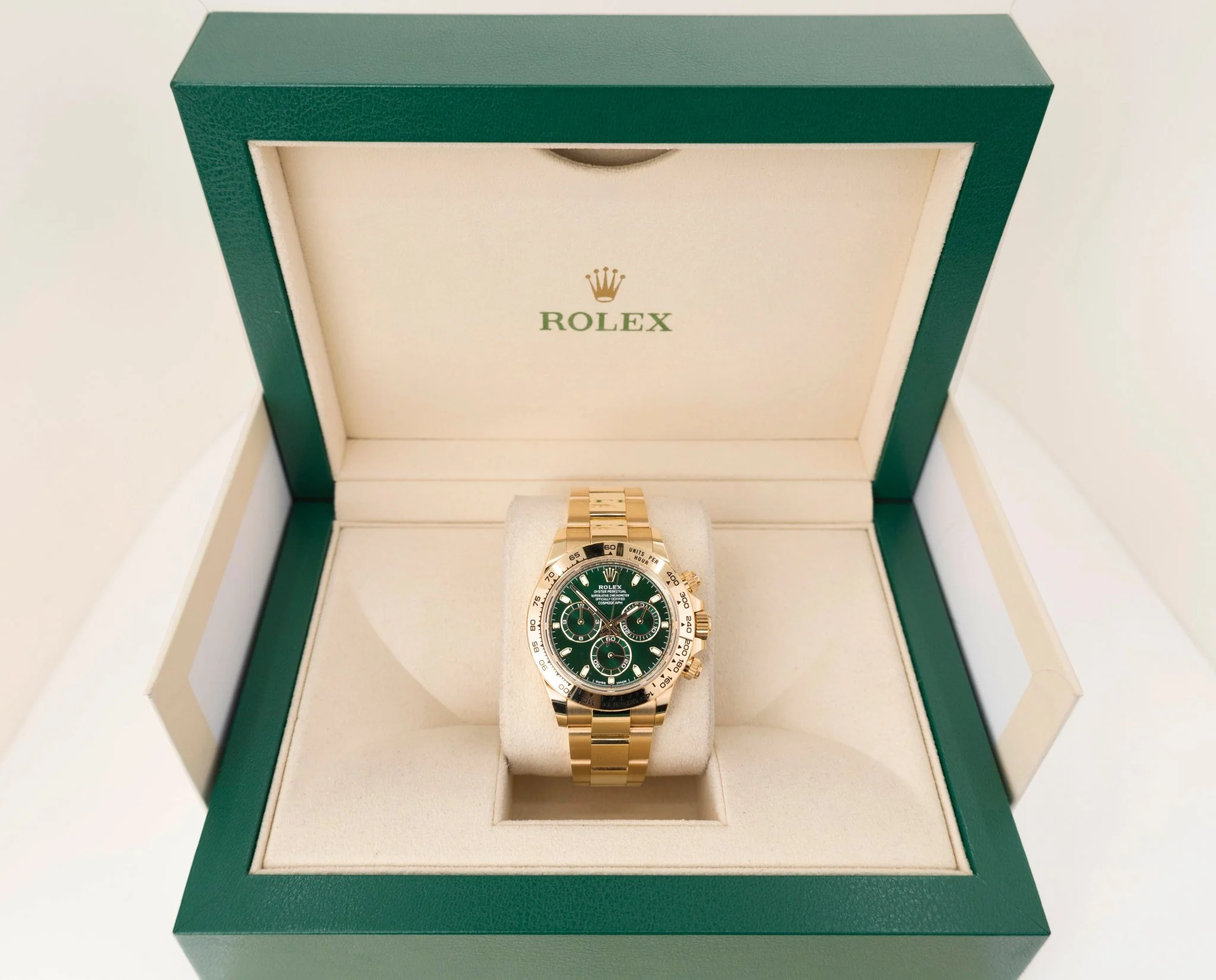 スーパークローン ロレックス デイトナ 40mm グリーン ダイヤル 116508 $599.00 – $1,329.00