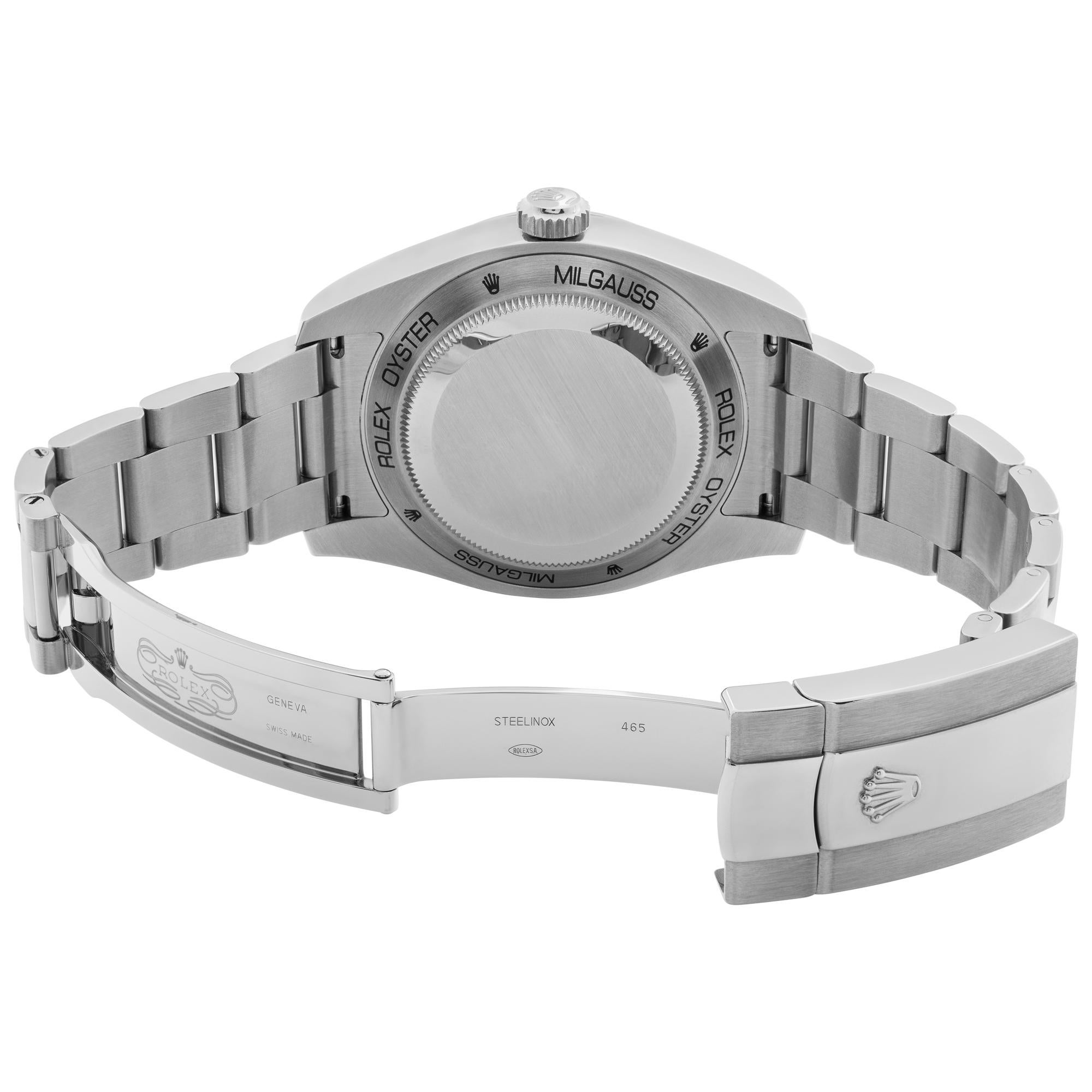 スーパークローン ロレックス ミルガウス 40mm ブルー ダイヤル 116400GV $999.00