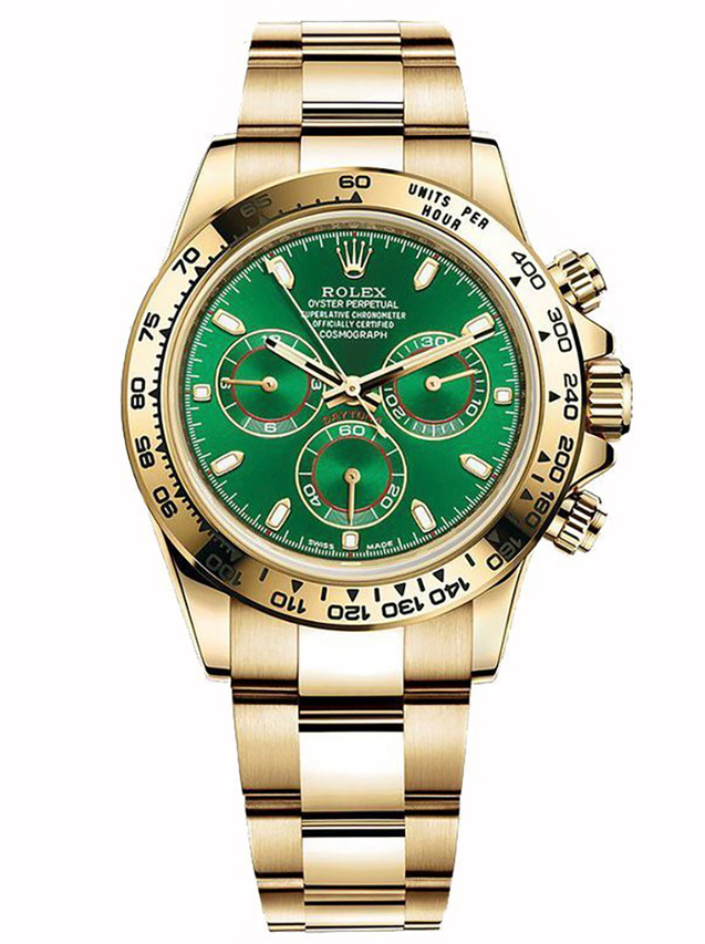 スーパークローン ロレックス デイトナ 40mm グリーン ダイヤル 116508 $599.00 – $1,329.00