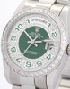 ロレックス デイデイト 36mm グリーンとシルバー ダイヤモンド ダイヤル 118346 $325.00