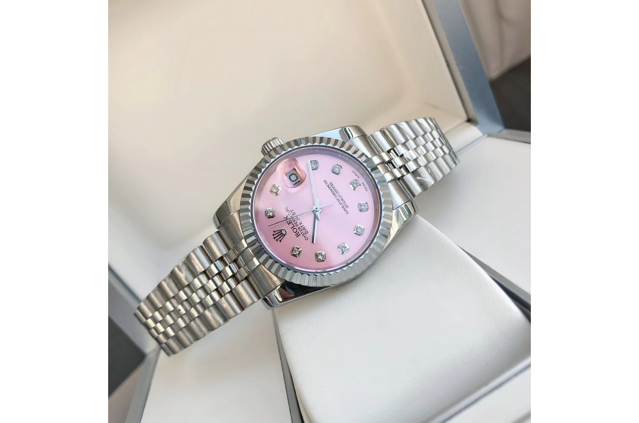 ロレックス デイトジャスト 36/28mm SS/SS ジャブ ピンク/文字盤 $798.00