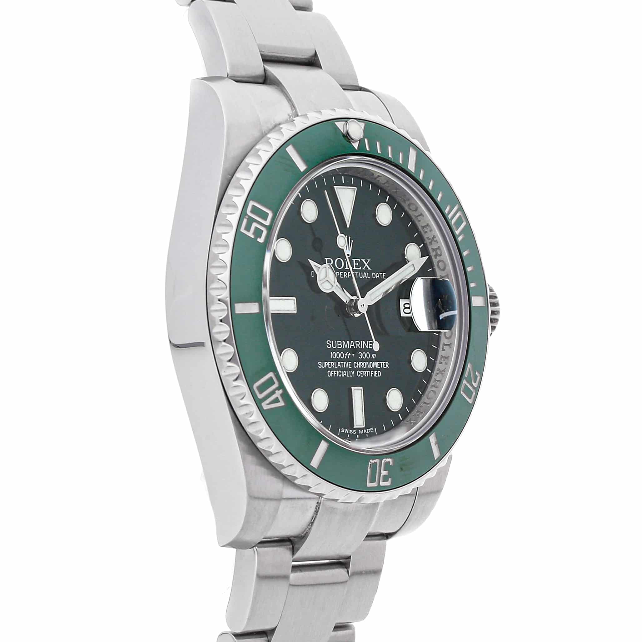 スーパークローン ロレックス サブマリーナ 40mm グリーン ダイヤル 116610LV “ハルク” $999.00