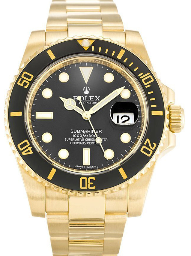 ロレックス サブマリーナ 40mm ブラック ダイヤル 116618LN-2 $399.00