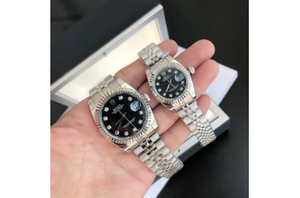 ロレックス デイトジャスト 36/28mm SS/SS ジャブ ブラック/文字盤 $798.00