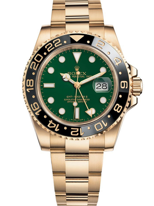スーパークローン ロレックス GMT マスター II 40mm グリーン ダイヤル 116718LN $999.00
