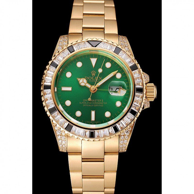 スーパークローン ロレックス GMT マスター II 41mm グリーン ダイヤル 1453748 $999.00